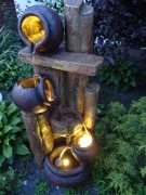 FONTANNA OGRODOWA - DEKORACYJNA "NA PNIU"wys.122cm- oświetlenie LED*