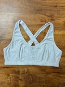 Biustonosz sportowy biały stanik crop top bawełniany Patrick rozmiar L 40