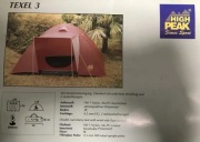 Nowy namiot High Peak Texel 3 czerwony