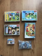 Zestaw puzzli, 6 sztuk. Kici Kocia, Masza i Niedźwiedź, Psi Patrol, PEPPA.