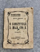 Książka / broszura . Antykwariat. „O Konstytucji 3. Maja 1791r.” Z 1920 r