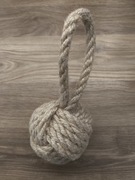 Stoper, odbojnik jutowy do drzwi/ gałka bosmańska