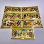 Kolekcjonerski, limitowany zestaw fantasy banknotów 7 cudów świata (4)
