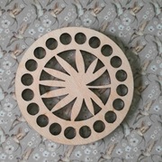 Baza dno koszyka spód koło 10cm makrama wzór 26kosz10