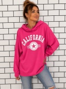 Bluza różowa z kapturem biust 120/130