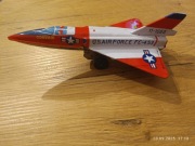 Zabawka myśliwiec vintage Japonia lata 60' unikat 