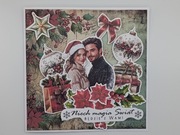 Kartka okolicznościowa na Boże Narodzenie rękodzieło 