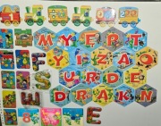 Magnesy Danonki - Pociąg, Litery, 3D itp. - 40 sztuk