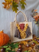 Boho torba inspirowana jesienią – idealna na książki, drobne zakupy