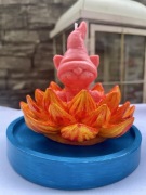 Świeczka sojowa kociak w kwiatku Prezent na Dzień Babci i Walentynki