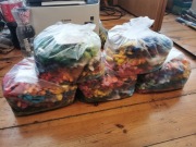 Zestawy 5 sztuk - Mulina do haftowania różne kolory w zestawach 221/223 szt