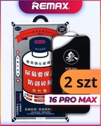 2 SZT Szkło hartowane do iPhone 16 Pro Max Apple Remax GL-27 9D 9H 