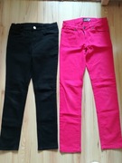 Spodnie czerwone czarne x 2_152 (11-12 lat)