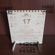 Kartka z kalendarza 17cm drewno 18- 40- 50-urodziny #MiszMówiszMasz