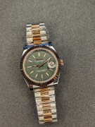 Seiko mod bicolor zielonka tarcza