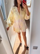 Nowy Zara Mini Kombinezon z długimi rękawami i luźnym krojem Tie-Dye S