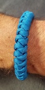 Bransoletka Survivalowa Mad Max Snake, linka spadochronowa, NIEBIESKA