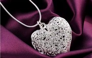 Naszyjnik serce srebro 925