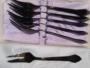 stare platerowane widelczyki -6 szt