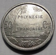 POLINEZJA FRANCUSKA 50 Centimes 1965 okołoMENNICZA