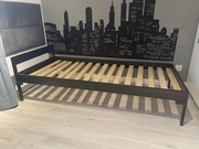 Łóżko metalowe czarne 80x180 na wymiar stelaż