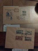 POLSKA 1952 nr.590-93 samoloty FDC  ciety ciete 