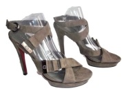 LANQIER - SANDAŁY NA SZPILCE - NOWE - 37/24 CM WKŁADKA