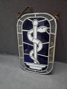 Witraż na ścianę apteka handmade recznie robiony