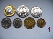 ZESTAW MONET OBIEGOWYCH  7 SZT. Z ROKU 2008