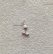 srebrna zawieszka / wisiorek z cyrkoniami W. Kruk