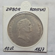 Stara Moneta Polska Zabór Rosyjski 10 Złotych Car Mikołaj I 1827 r.