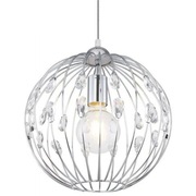 Druciana lampa wisząca HANAKO do salonu chrom