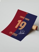 Plakat na ścianę A3 bez ramki Lamine Yamal FC Barcelona 24/25