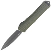 Nóż automatyczny Heretic Manticore Green Frag Aluminium DLC (Nazwa)