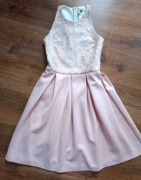 Elegancka sukienka pudrowy róż ASOS