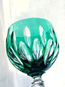 kieliszek do wina nachtmann zielony remery retro prl Vintage kryształy