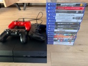 Sony PlayStation 4 1TB CUH-1216B + 3 kontrolery + 17 gier