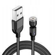 DŁUGI 2 Metrowy 1-pinowy KABEL MAGNETYCZNY OBROTOWY 540st KABEL+adapter