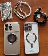 Etui case Zestaw iPhone 16 pro max ozdoby biżuteria