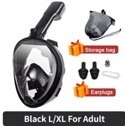 Profesjonalna pełnotwarzowa maska do snorkelingu i nurkowania, antyfog