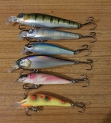 Zestaw woblerów twitch + pstrągowe - Adusta, Gunki, Lucky John, Bielik