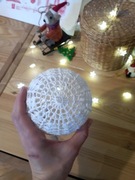 Bombki szydełkowe na akrylowym wypełnieniu