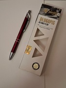 Długopis automatyczny metalowy elegancki ZENITH bordowy NOWY