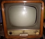 Stary telewizor Rubin 102 zabytek PRL ZSRR retro 1958r