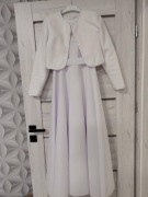 Alba komunijna z polarkiem Rozmiar 156 cm Stan idealny. Torebka gratis!!!