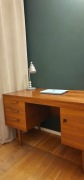 Vintage biurko w stylu Mid-Century, orzech, lata 60