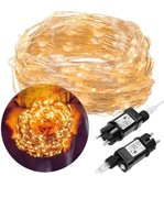 Lampki choinkowe 300 LED MIEDZIANE NOWE 