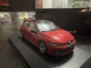 1:43 VOLKSWAGEN GOLF UNIKAT VW 8 8.5 GTI JAK NOWY 2024 CZERWONY JEDYNY!!!