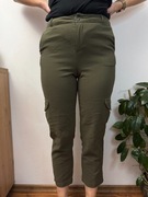 Spodnie bojówki bawełniane cargo khaki Only rozmiar 34 XS