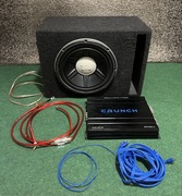 Skrzynia basowa subwoofer JBL wzmacniacz Crunch GPX-1000.4 GroundPouder